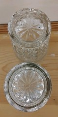 Vintage Set of 5 Anchor Hocking Wexford Diamond cut lowball and highball glasses