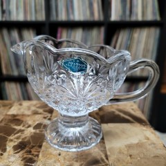 Shannon 24% Lead Crystal Handcrafted Designs of Ireland Gravy Sauce Boat New