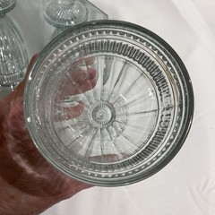 VTG Anchor Hocking ANNAPOLIS Footed Ribbed Pilsner 7” Ice Tea Glass – Set of 4