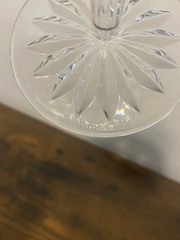 PAIR Of WATERFORD Crystal ARAGLIN Fluted Champagne Glasses 8 3/8″H, SIGNED