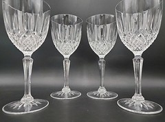 Cristal D’Arques Constance Plain Wine Glasses set of 4-8 oz 6 5/8″