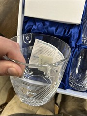 HOYA Crystal Vintage Rock Glass Tumbler Collection Finest Cut. New!