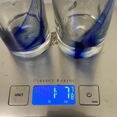 Vtg Highball Tumblers-Cobalt Blue Swirl – Set of 2-Hand Blown Art Glass 6”