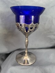 6 Piece Set Farber Bros. Krome Kraft Cordial Glasses