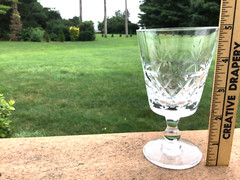 Brierley Bruce Wines England 5” 6 oz Set of 5 English Fine Cut Glass Signed VTG