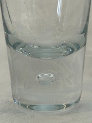 Set (8) Clear Crystal Floating Bubble Cocktail Drinking Tumbler Glasses