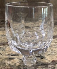 SIX(6) GORHAM NACHTMANN W GER ALEXANDRA CRYSTAL WINE 6 1/8”T CUT ARCHES UNUSED