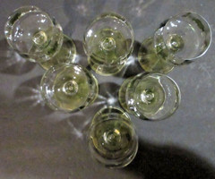 ANTIQUE Theresienthal Set of 6 Hand Enameled Roemer / Hock Wine Glasses – GLOWS