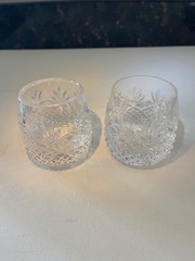 Waterford Crystal Sullivan Vodka Shooters set/2 SEE DESCRIPTION FOR CONDITION