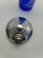 Hazel Atlas Cobalt Blue Ships Sail Boat Cocktail Shaker & 6 Glasses