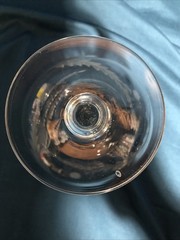 Pine Cone & Leaves Cut Crystal Brandy Snifter