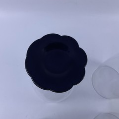 Vintage Westin Black Lily Pad Base Glasses – Set of 6