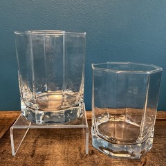 2 Octime Clear Double Old Fashioned Whiskey Cristal D’Arques Durand ~ EUC