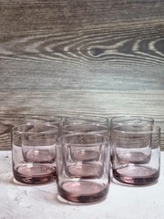 Libbey Metropolitan Plum Old Fashion Rocks Glasses Set Of 7 Lowball Barware