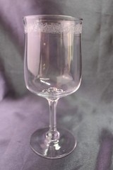 Lenox MOONSPUN Platinum Crystal Wine Glass