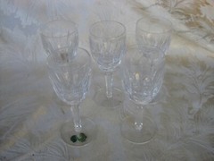 Set of 5 Waterford Kildare Sherry Goblets 5 1/4″ X 2″ in Original Box