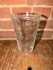 Libbey Clear Tiki Statue Tumbler Glass Hawaiian Cocktail Pint 20 oz Bar Drinks