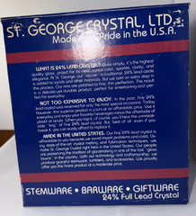 Lot 4: Vintage St George American Heritage 24% Lead Crystal Water Goblets K1