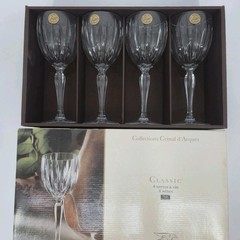 Cristal d’Arques Classic Wine Glasses Set 8 Lead Crystal France NIB 8.25 oz 24%