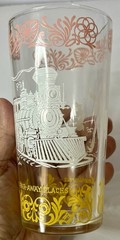 VTG Hazel Atlas Glass Tumbler “Americana” “To Far-Away Places» Nostalgia Theme