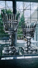 Rare Pairpoint Antique Set of 16 Glasses; Model No. 5000/Pattern No. 33; MINT