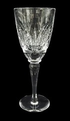 One Atlantis Crystal 8 1/4” Wine Glass Marquise Cut Pattern-Rarely Available.