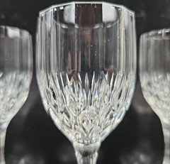 (8) Cristal D’Arques Bretagne Cordial Glasses Set Vintage Small Cut Stemware Lot