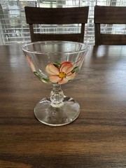 Vtg Franciscan Desert Rose 4 1/4” Sherbet Champagne 6oz Stemmed Glass