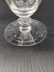 Up to 8 Tiffin 15074-6 Iced tea glasses Cut Floral Bowl And Foot Beautiful!
