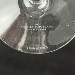 Lenox Millennium Edition Champagne Flutes Set 2 Dawn of Milllennia Wedding 10″