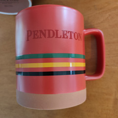 3 Pendleton Ceramic 18oz Mugs National Parks 2-Blue & 1-Red with Stripes NWOT