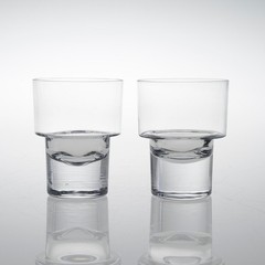 Timo Sarpaneva Iittala pair of ilja drinking glass 1970s Finland
