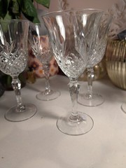 Crystal D’ Arque Masquerade crystal wine glasses set of 5