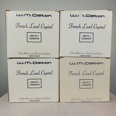 Vintage W.M. Dalton French Lead Crystal Goblets SET OF 8 in Original Boxes No 1