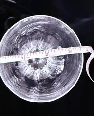 Vintage Crystal Wine Glasses RIVIERA signed VAL ST LAMBERT 6 1/8″ Lot Of 4