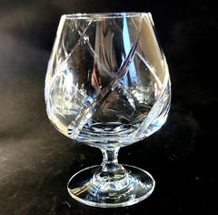 MIKASA OLYMPUS BRANDY SNIFFTER GLASSES, Cut Lead Crystal, 5 7/8′, 12 Oz, 4PCS