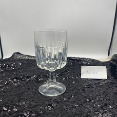 Goblet From USA Duratuff Water Stem Ware Clear Glass No Chips Nice