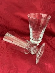 NIB FLAWLESS Glass BACCARAT France Two MILLE NUITS Crystal WINE COCKTAIL GOBLETS