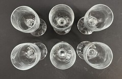 BOHEMIA CRYSTAL Czechoslovakia «CLAUDIA» Set of Six Cordial/ Liqueur Glasses