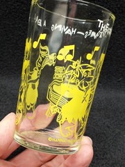Vintage 1962 FLINTSONES YELLOW HANNA-BARBERA PRODUCTIONS INC 8oz JUICE GLASS