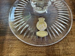 Nachtmann Andernach Cut Crystal Wine Glasses 1960s Color Cut to Clear Bell Shape