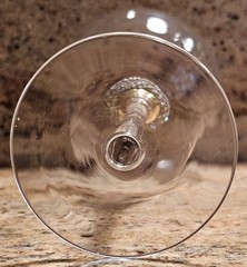 2 Wine Glasses Crystal Rhinestones in Stem Home Essentials & Beyond Gold Goblets