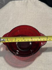 ruby red glassware set