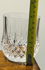 Set of 2 Cristal d’Arques Crystal Longchamp Whiskey Glasses 3.75” H Discontinued