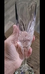 Set Of 2 Crystal Bohemia Champagne Flutes Jihlavske Sklarny