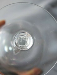 Fostoria #6101 Signed Twisted Stem 6 1/8 » Crystal Twist WATER GOBLET (s)