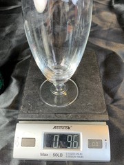 Elegant Lenox Glass Ice Tea Goblet Tumbler 16 Ounce Drink Bar Ware 7.5”t. Nice