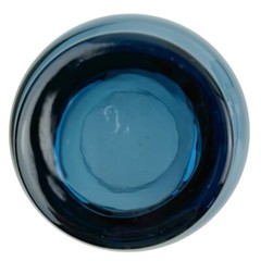Vintage Libbey Tulip Dusky Blue Glasses Set of 4 Flat Tumbler Retro 12 oz 4.5″