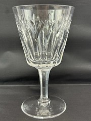 VTG 6 Stuart England Abbey Pattern Water Goblet Wine Glasses Discontinued Marked