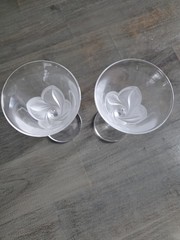 J.G. Durand Cristal d’Arques Florence Water Wine Glasses Set Of 2 5 3/4”